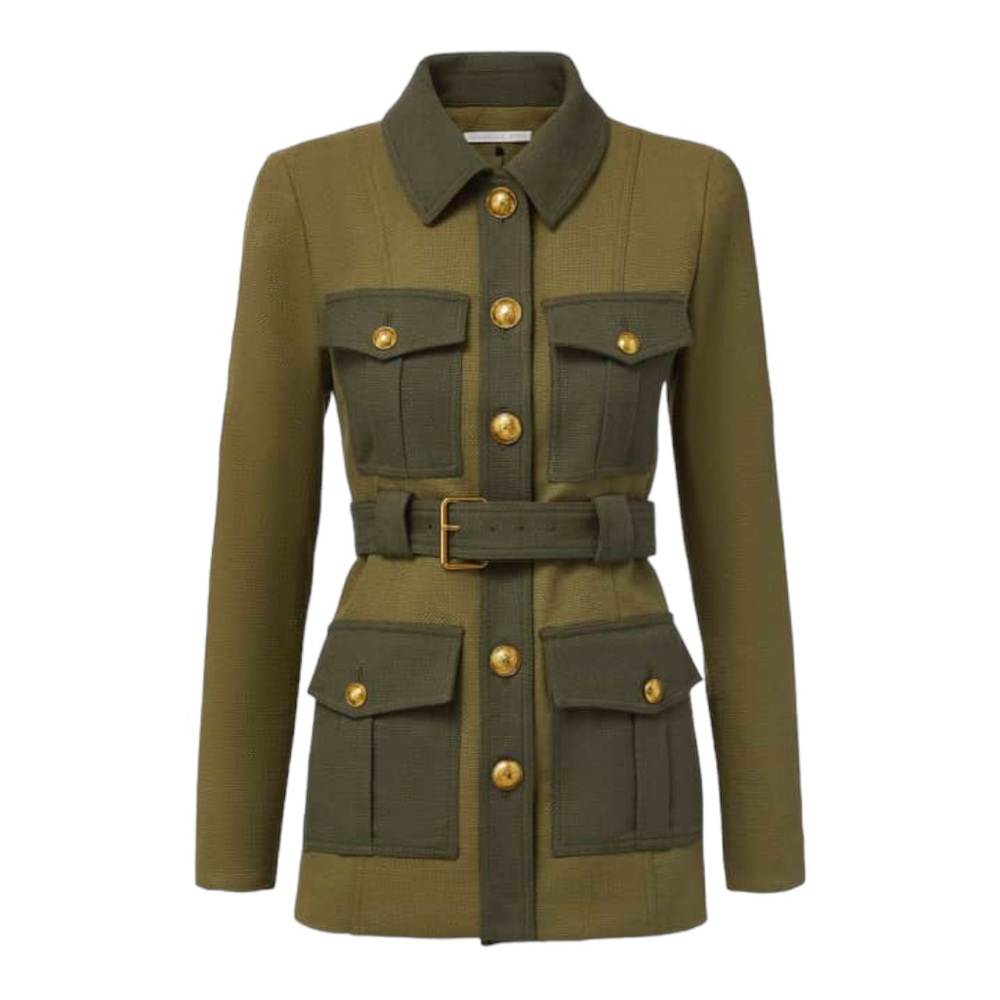 🧥 🆕 Veronica Beard Sonoma Boxy Flap-Pocket Jacket